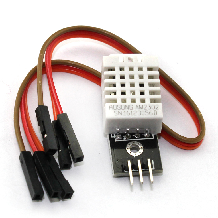 เซนเซอร์วัดอุณหภูมิและความชื้น แม่นยำสูง DHT22 digital temperature and humidity sensor module AM2302 มีตัวต้านทานในตัว พร้อมสายจั้มเปอร์