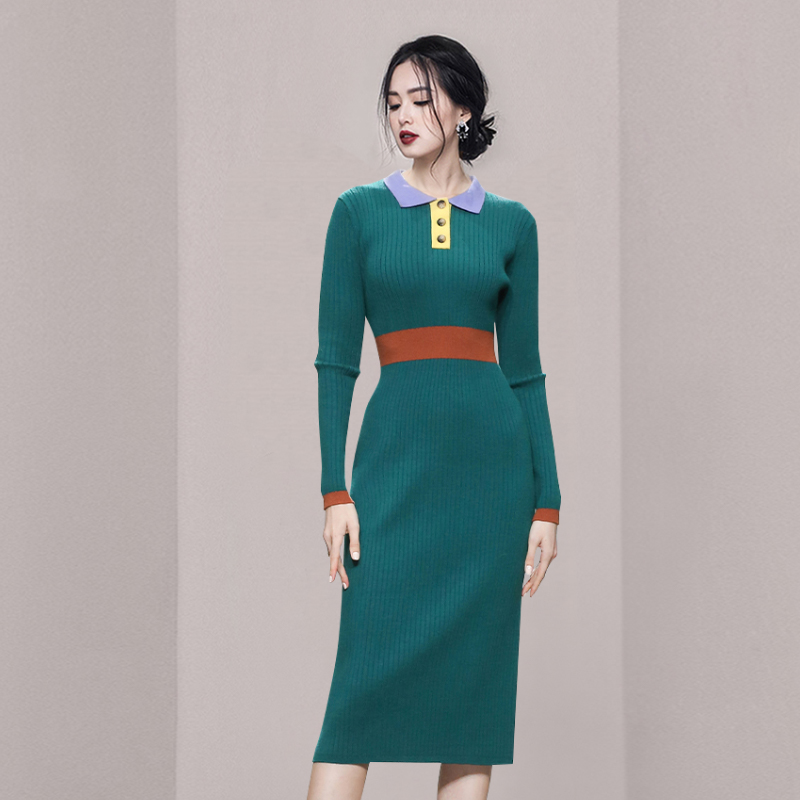 ชุดเดรสยาวสวยๆ สไตล์เกาหลี มีขนาด S M L XL สนใจทักแชท