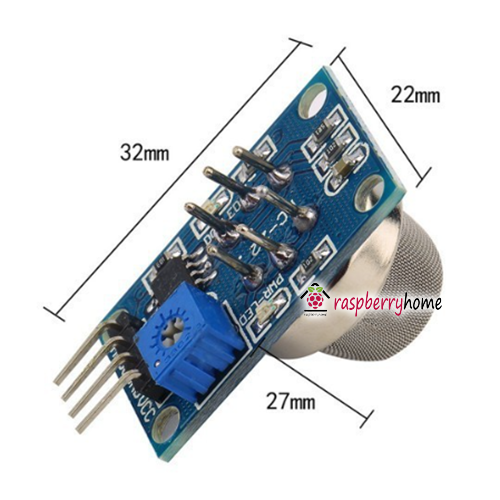 โมดูลเซนเซอร์ตรวจจับแก๊ส MQ-6 LPG Gas Sensor Module Liquefied Propane Iso-butane Butane Combustible Gas Detection Sensor