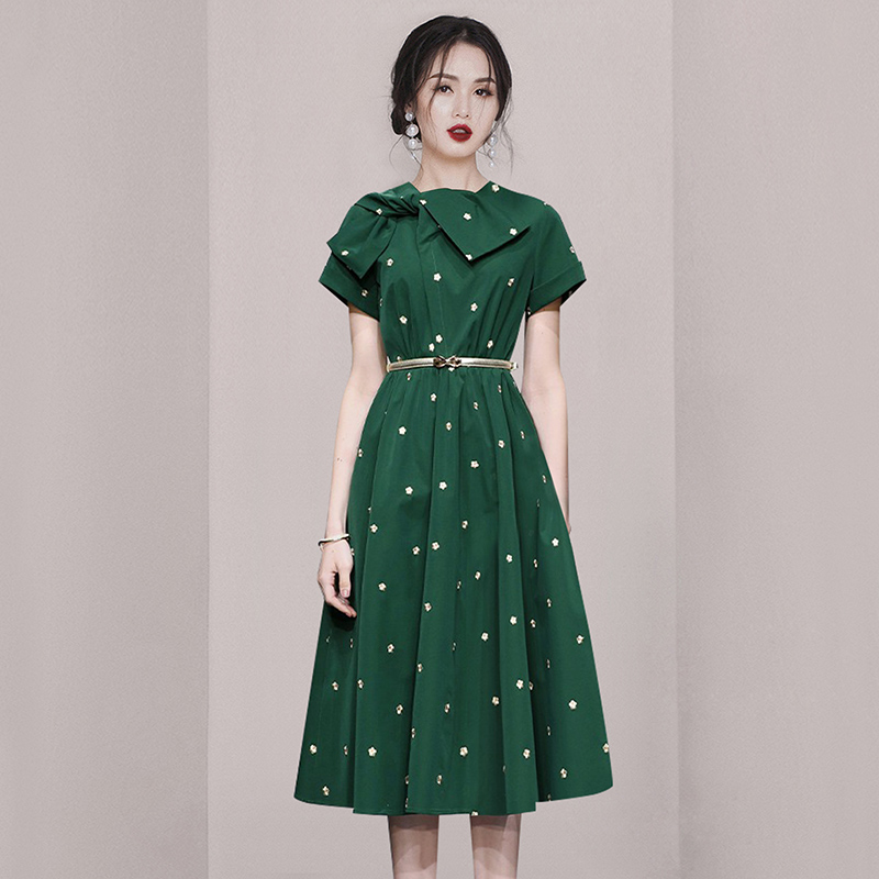 ชุดเดรสยาวสวยๆ ชุดเดรสยาวใส่สบาย ใส่ทำงาน มีขนาดS M L XL 2XL