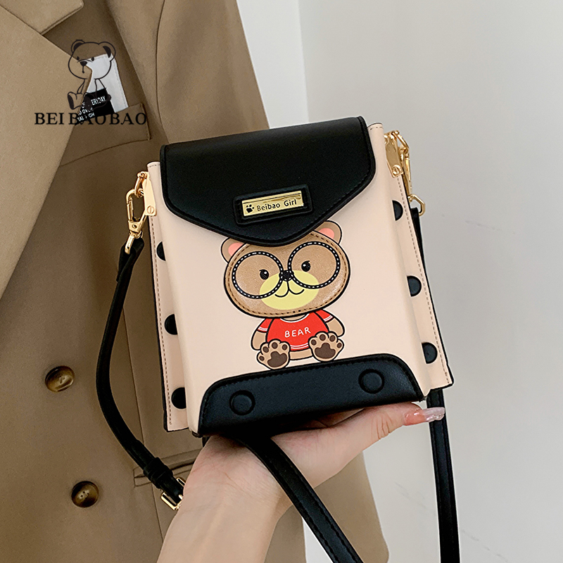 กระเป๋าผู้หญิงสวยๆ กระเป๋าสะพายข้างผู้หญิง กระเป๋าแบรนด์ BEAR BAG กระเป๋าหมีสุดคิ้ว!