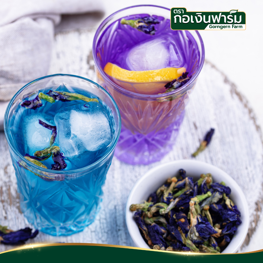 อัญชันแห้ง Dried Butterfly Pea ตรากอเงินฟาร์ม