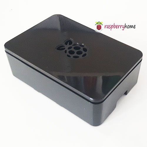 Raspberry Pi 3 Case Cover Shell Enclosure Box สีดำ มีช่องสำหรับสาย GPIO สายกล้อง มีปุ่มกันลื่น