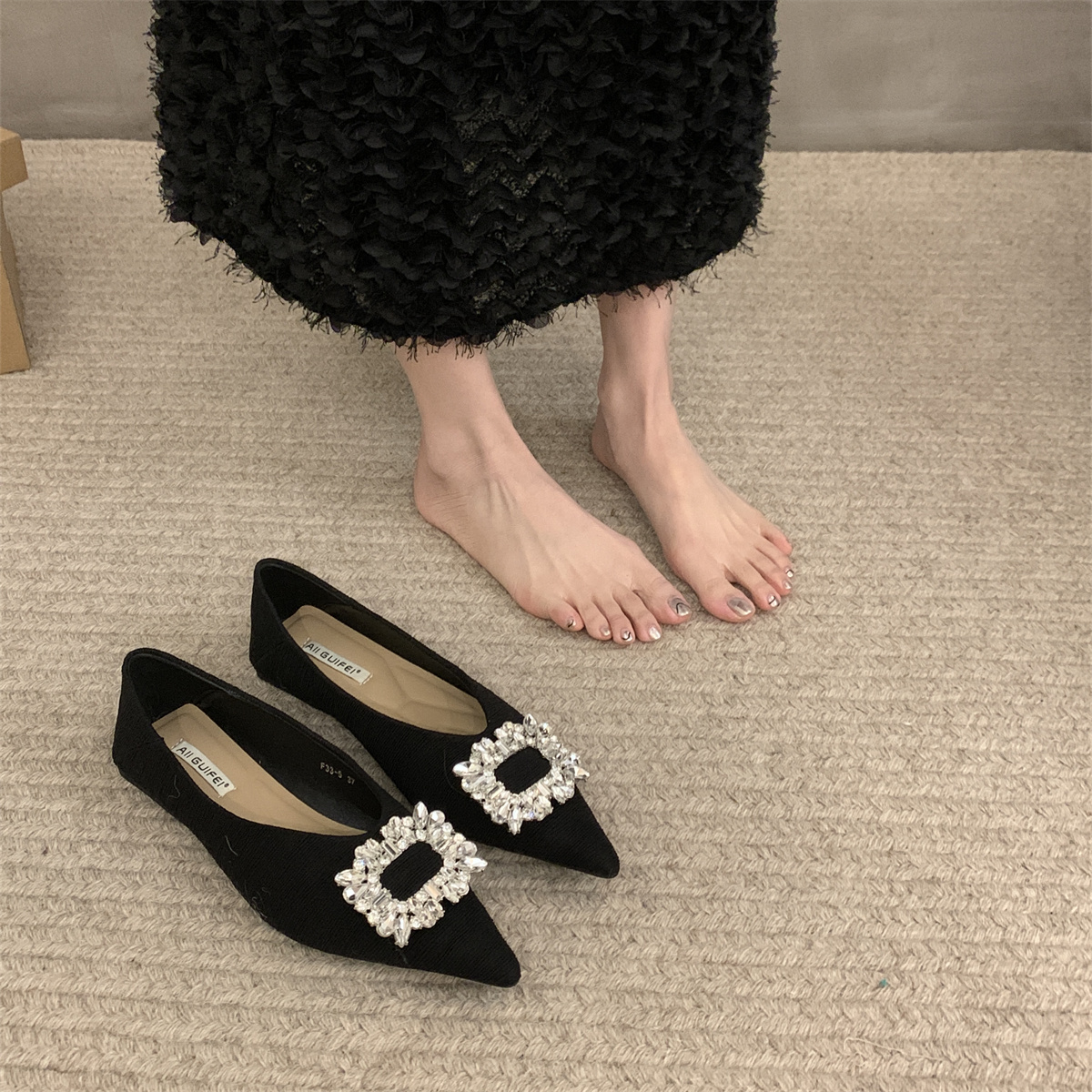 รองเท้าคัทชูผู้หญิงส้นเตี้ย ใส่สบาย มีขนาด35-43