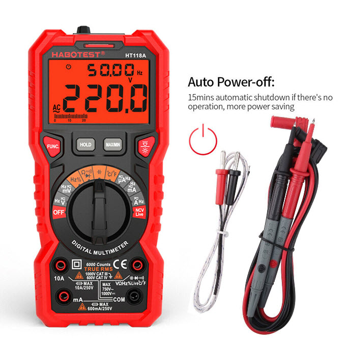HABOTEST HT118A Digital Auto Range Multimeter