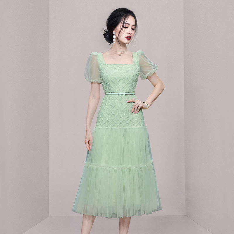 ชุดเดรสยาวสวยๆ สไตล์เกาหลี มีขนาด S M L XL สนใจทักแชท