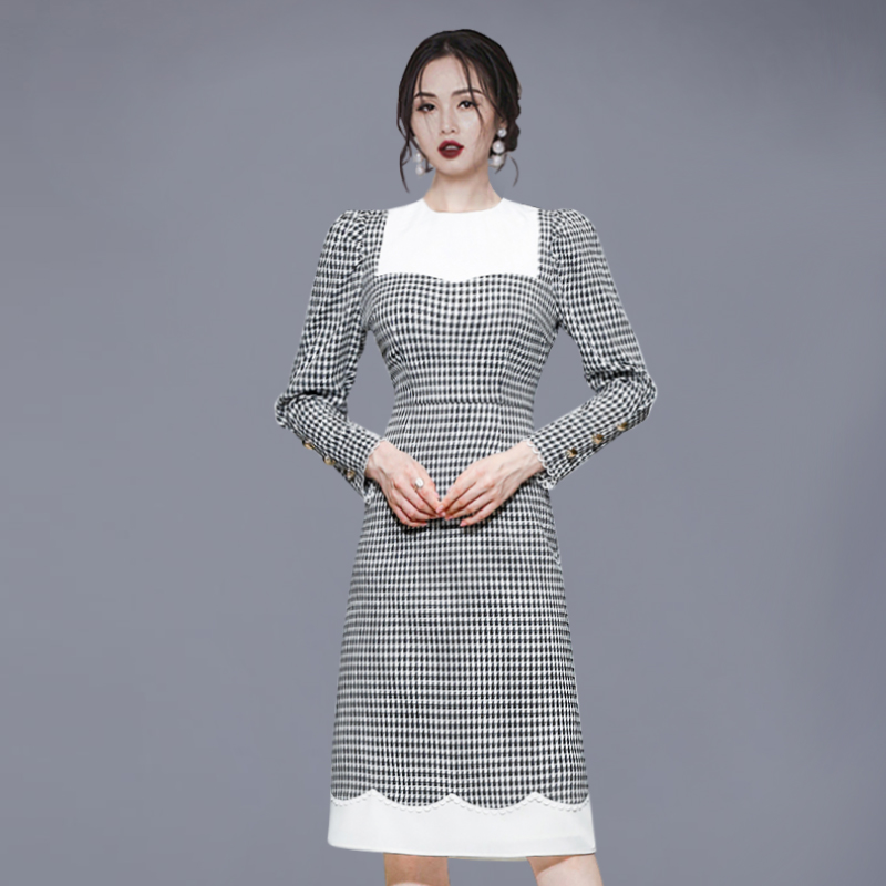 ชุดเดรสยาวสวยๆ สไตล์เกาหลี มีขนาด S M L XL สนใจทักแชท