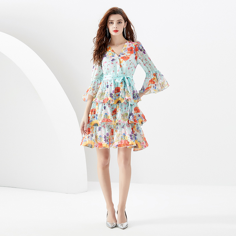 ชุดเดรสยาวสวยๆ ชุดเดรสยาวใส่สบาย ใส่ทำงาน มีขนาดS M L XL 2XL