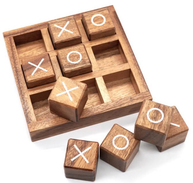 เกมส์กระดาน หรือ Board Game OX ของเล่นคลายเครียด เกมส์ไม้ฝึกทักษะ