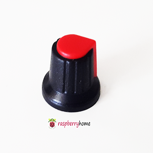 Volume Control Knob สำหรับ Potentiometer สีดำแดง