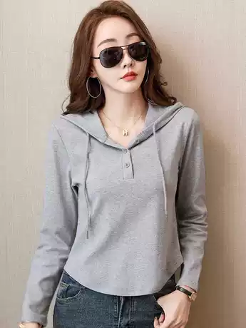 เสื้อยืดแขนยาว มีฮู้ด มีขนาด S M L XL สนใจทักแชท
