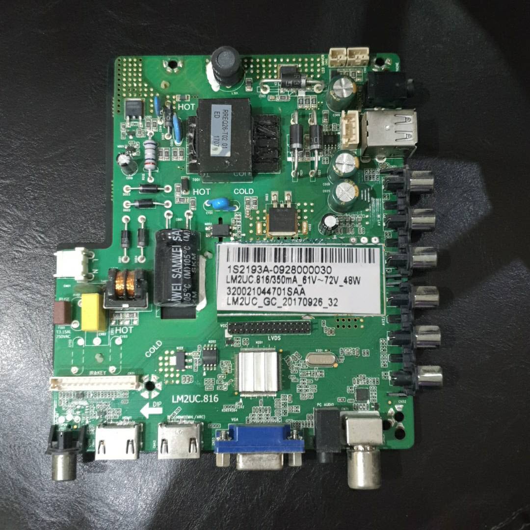 Main Board Family LED32D-T2 Replacement Parts มีรีโมท เมนูภาษาไทย (P801)