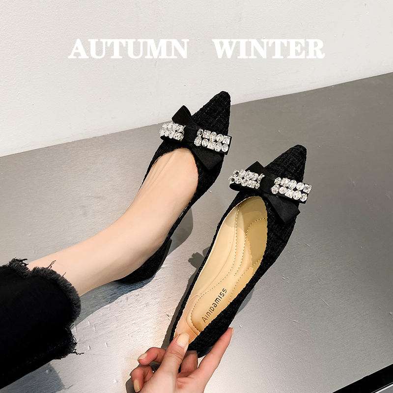 รองเท้าคัทชูผู้หญิงส้นเตี้ย ใส่สบาย มีขนาด35-43