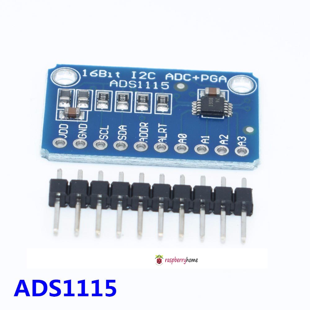 โมดูลแปลงสัญญานอานาล็อคเป็นดิจิตอล 16 Bit I2C ADS1115 Module ADC 4 channel with Pro Gain Amplifier RPi