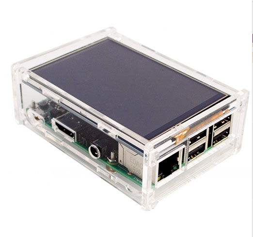 Raspberry Pi 3 Transparency Case Cover Shell Enclosure Box โปร่งใส ทำด้วยแผ่น Acrylic