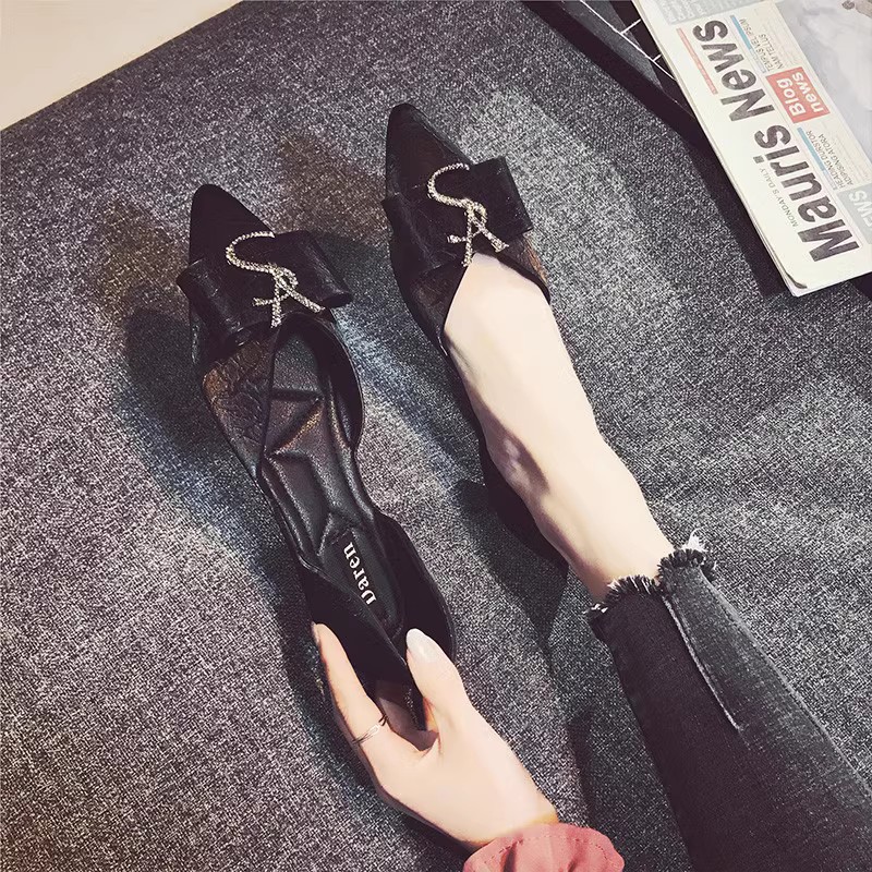 รองเท้าคัทชูผู้หญิงส้นเตี้ย ใส่สบาย มีขนาด35-43