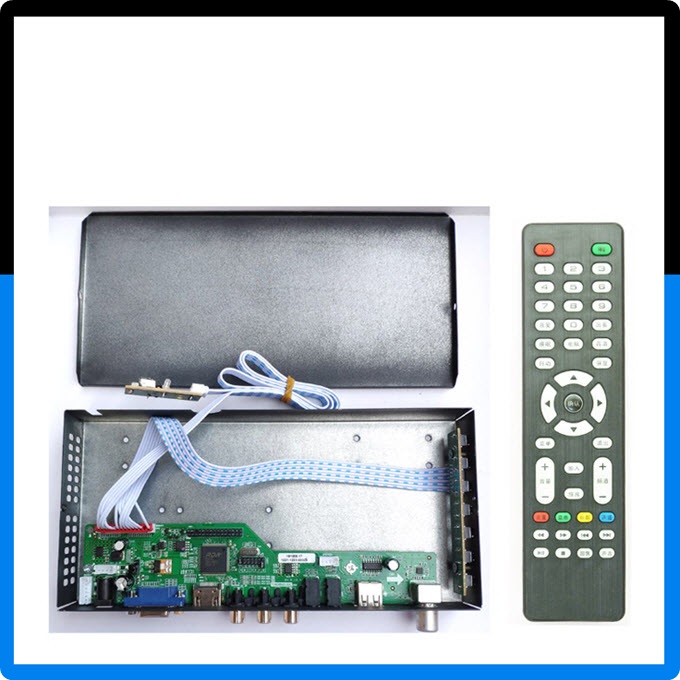 กล่องใส่บอร์ดแปลงรุ่นใหม่ล่าสุด SKR.8501 T.RD8503 RR52C.03A V59 SKR.03 พร้อมชุดปุ่มกด/ตัวรับรีโมท