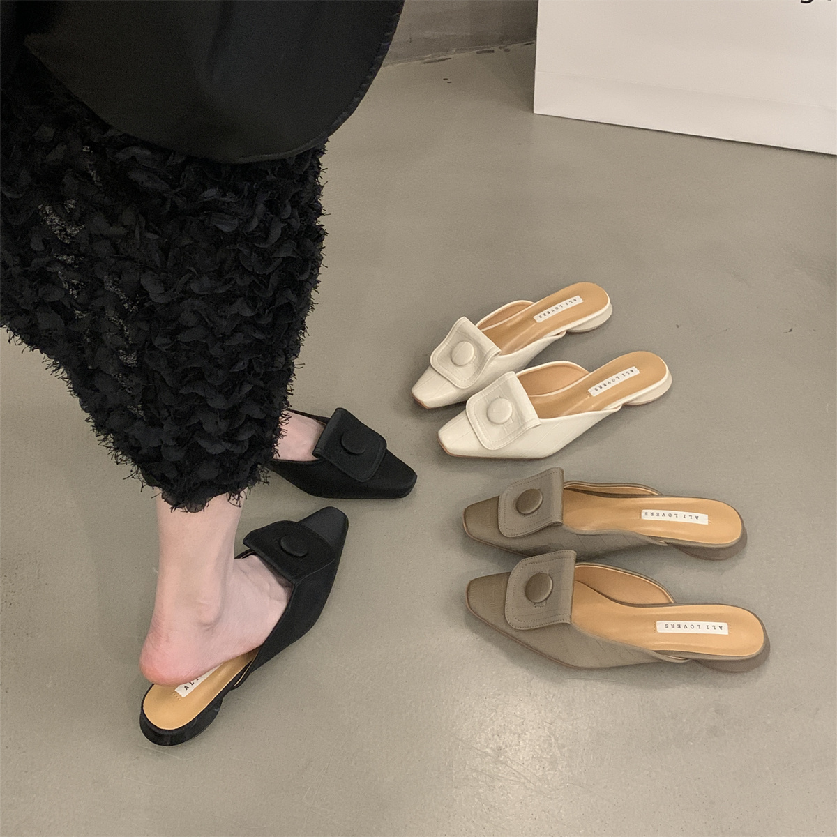 รองเท้าคัทชูผู้หญิงส้นเตี้ย ใส่สบาย มีขนาด35-43