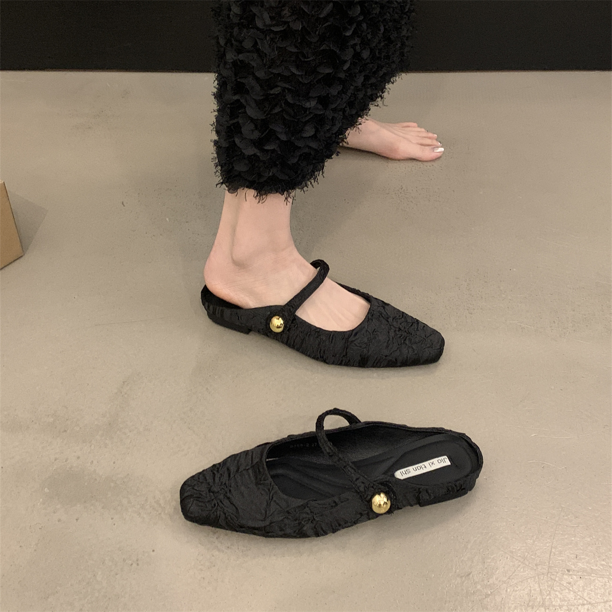 รองเท้าคัทชูผู้หญิงส้นเตี้ย ใส่สบาย มีขนาด35-43