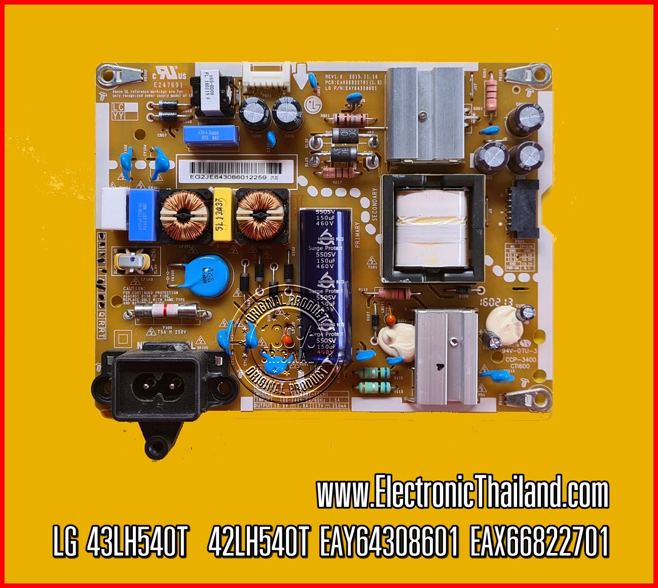 Power Supply LG 43LH540T : 42LH540T EAY64308601 EAX66822701