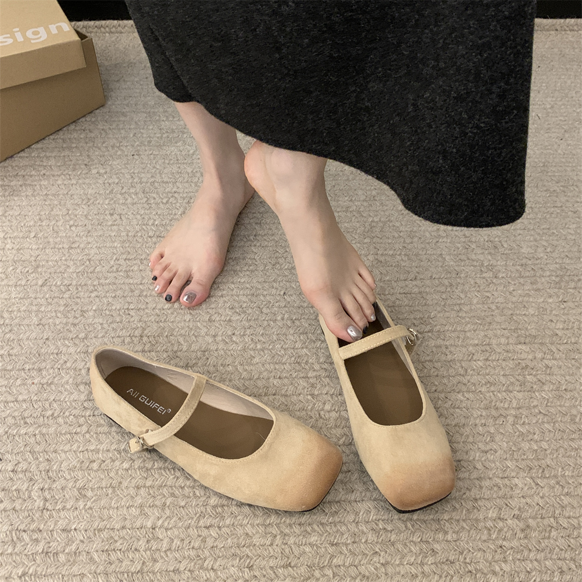 รองเท้าคัทชูผู้หญิงส้นเตี้ย ใส่สบาย มีขนาด35-43