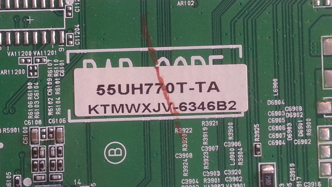 Main Board LG LED TV 55UH770T-TA EBU63676401 / EBT64226403 / EAX66522705(1.1)