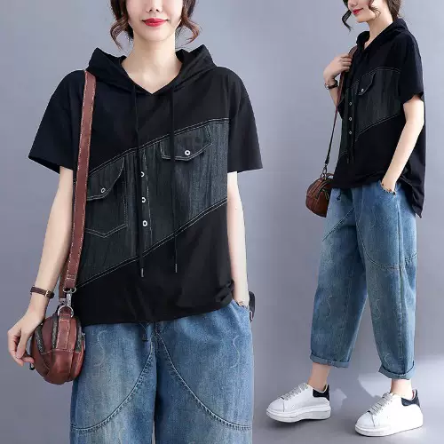 เสื้อยืดแขนยาว มีฮู้ด มีขนาด S M L XL สนใจทักแชท