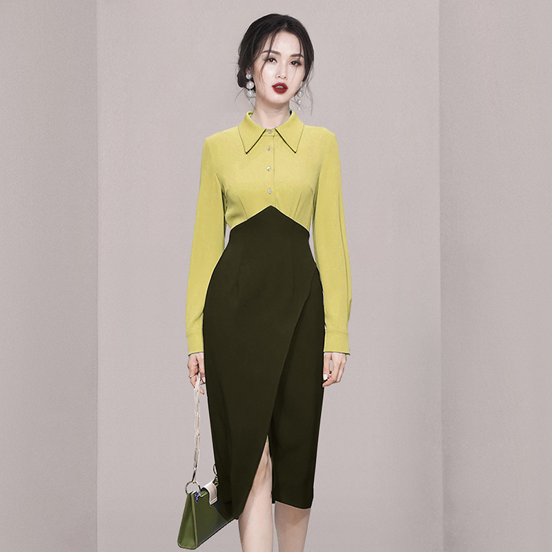 ชุดเดรสยาวสวยๆ สไตล์เกาหลี มีขนาด S M L XL สนใจทักแชท
