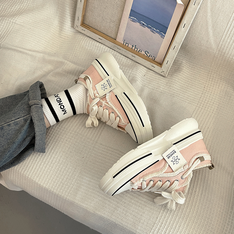 รองเท้าผ้าใบผู้หญิง ใส่สบาย รองเท้าผ้าใบใส่เที่ยวผู้หญิง มีSIZE 35 36 37 38 39 40