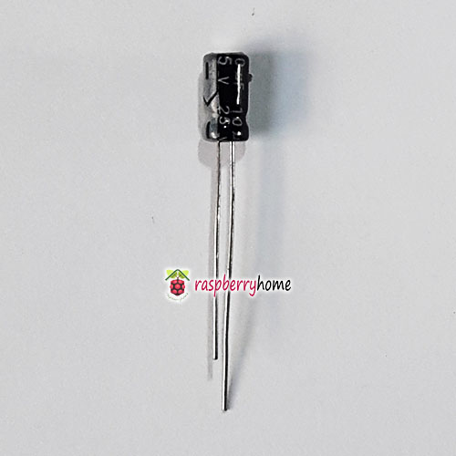 10 uF ไมโครฟาราด 25V คาปาซิเตอร์ Capacitor จำนวน 1 ตัว