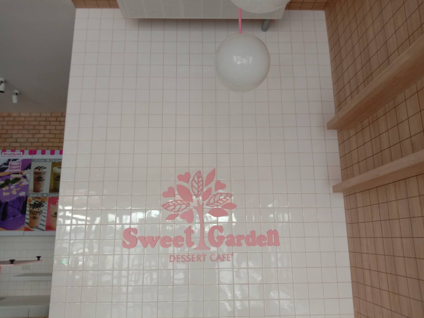 ป้าย Logo ตัวอักษรพลาสวู๊ด ไดคัท ทำสี #พาสเทล - Sweet Garden