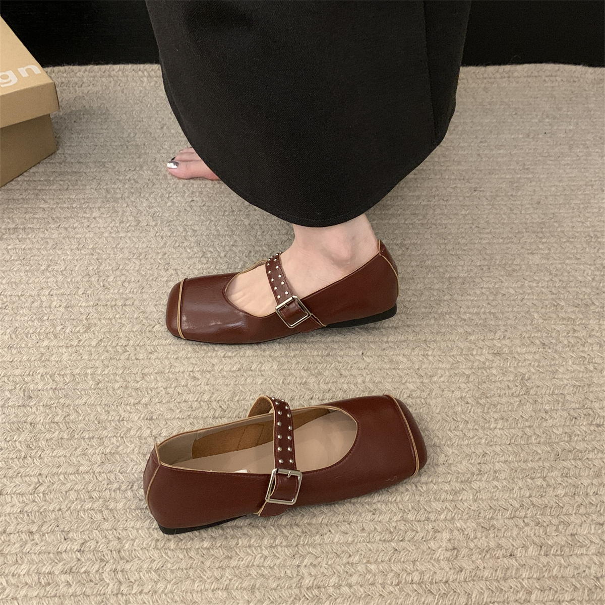 รองเท้าคัทชูผู้หญิงส้นเตี้ย ใส่สบาย มีขนาด35-43