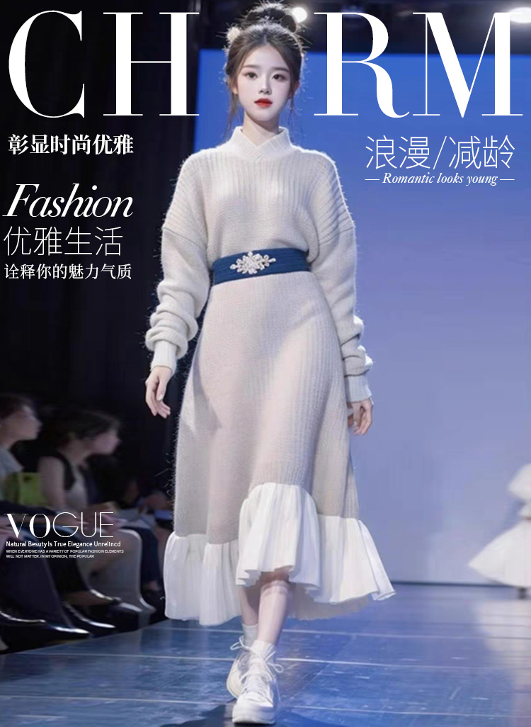 ชุดเดรสยาวสวยๆ ชุดเดรสยาวใส่สบาย ใส่ทำงาน มีขนาดS M L XL 2XL