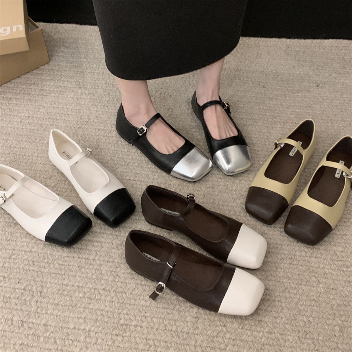 รองเท้าคัทชูผู้หญิงส้นเตี้ย ใส่สบาย มีขนาด35-43