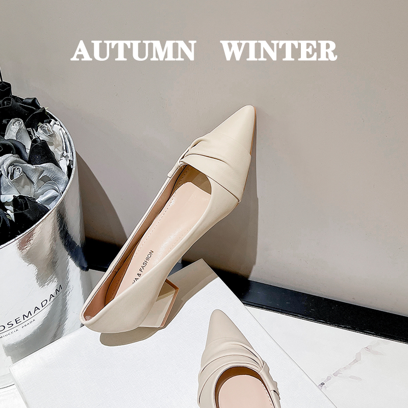 รองเท้าคัทชูผู้หญิงส้นเตี้ย ใส่สบาย มีขนาด35-43