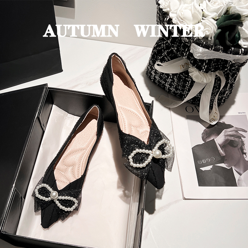 รองเท้าคัทชูผู้หญิงส้นเตี้ย ใส่สบาย มีขนาด35-43