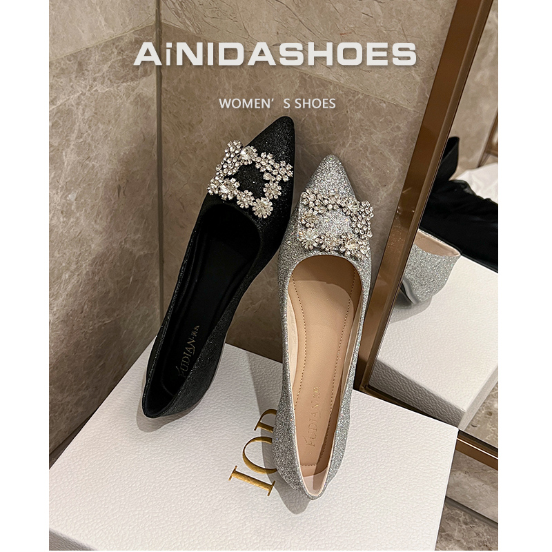 รองเท้าคัทชูผู้หญิงส้นเตี้ย ใส่สบาย มีขนาด35-43