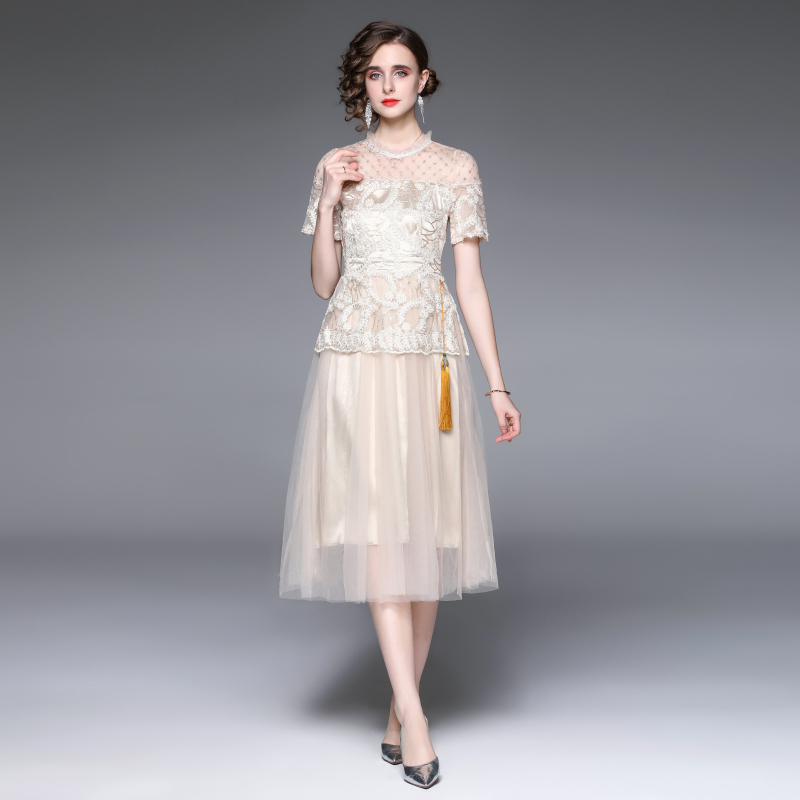 ชุดเดรสยาวสวยๆ ชุดเดรสยาวใส่สบาย ใส่ทำงาน มีขนาดS M L XL 2XL