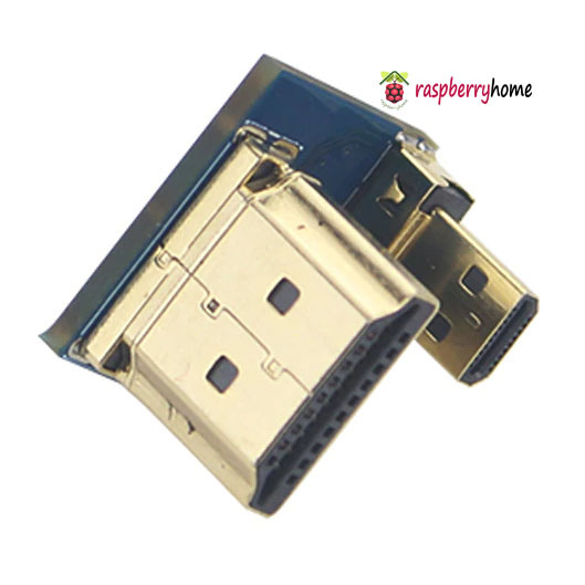 Raspberry Pi 4 Micro HDMI to HDMI Converter สำหรับจอภาพ Touch Screen ขนาด 3.5 นิ้ว และ 5 นิ้ว
