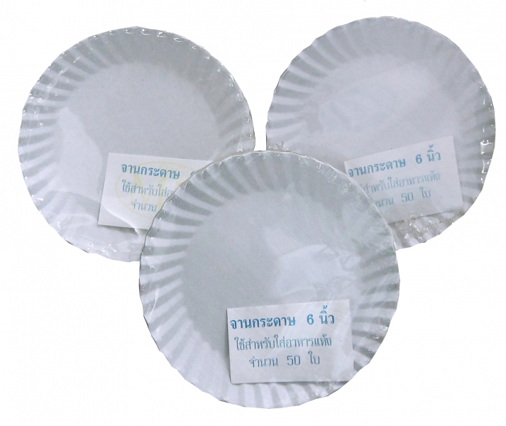 จานกระดาษ6นิ้ว ตราBig MK