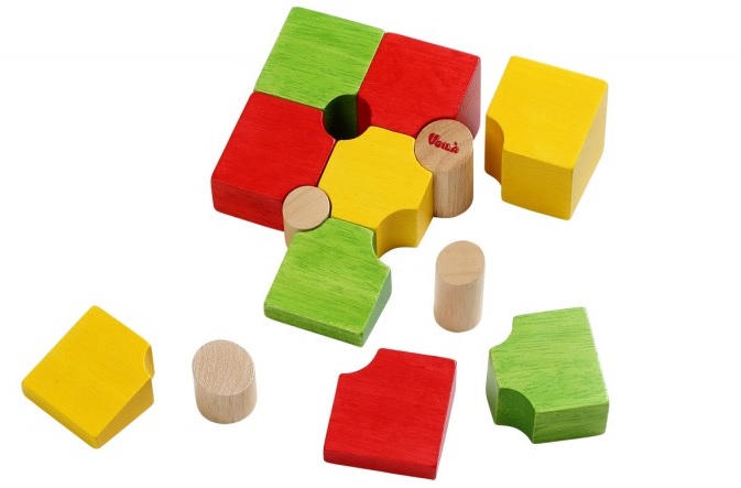 บล๊อคไม้หรรษา ของเล่นเพื่อการศึกษา ของเล่นพัฒนาสมอง จิิ๊กซอว์ไม้