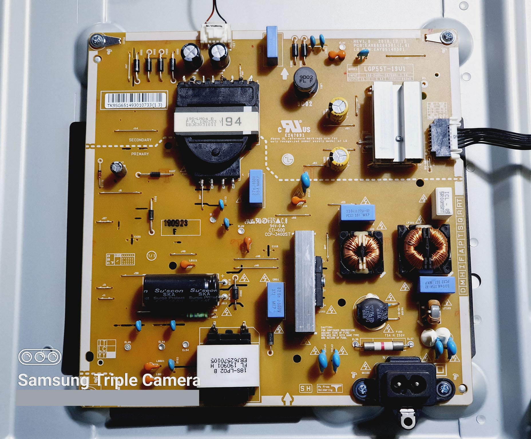 POWER SUPPLY LG 55UM7250PTD. :55UM7290PTD. :55UM7300PTA. :55UM7600PTA. :55UN7200PTF. :55UN7300PTC. :55UN731COTC. :55UT640SOTA.