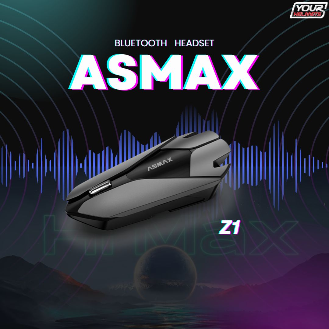 บลูทูธติดหมวกกันน็อค ASMAX รุ่น Z1+