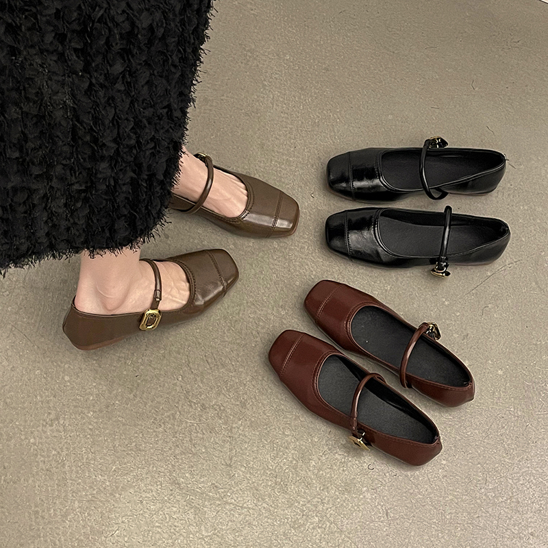 รองเท้าคัทชูผู้หญิงส้นเตี้ย ใส่สบาย มีขนาด35-40
