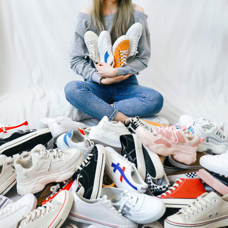 รองเท้าผ้าใบผู้หญิง ใส่สบาย รองเท้าผ้าใบใส่เที่ยวผู้หญิง มีSIZE 35 36 37 38 39 40