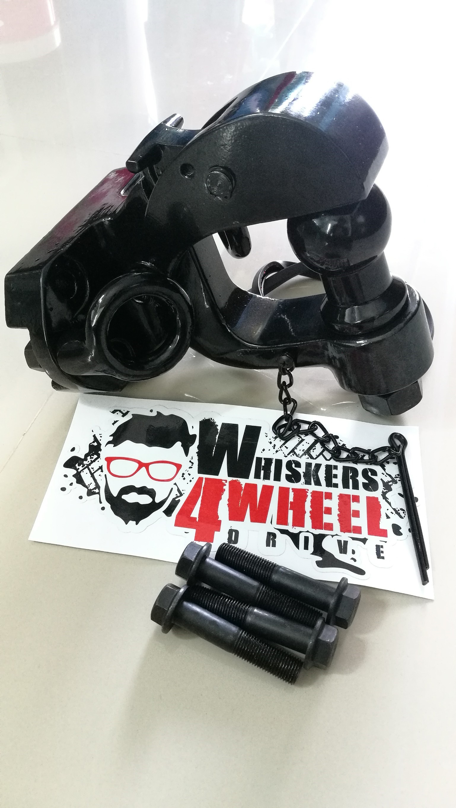 หัวลากปากนกแก้ว 8 ตัน VX80 ตัวใหญ่ ตัวใหญ่สำหรับ VX80 สีดำ พร้อมหูเซฟตี้ 2 ด้าน