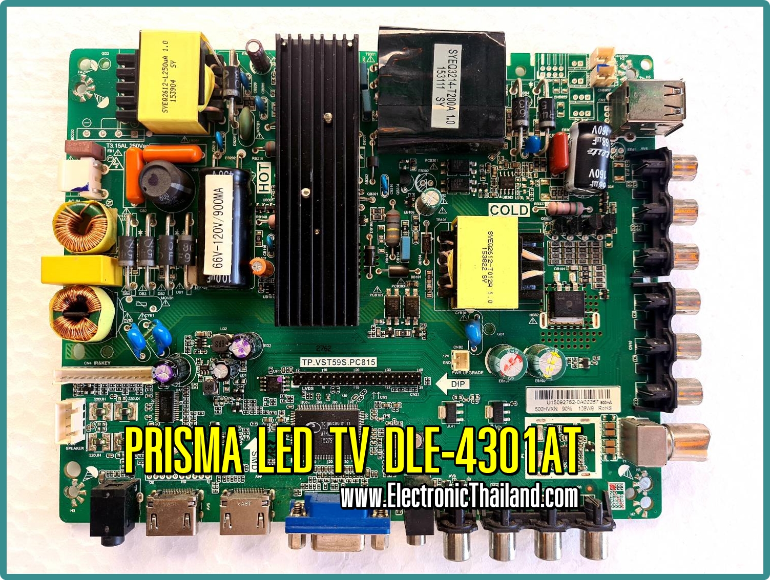 Main Board PRISMA LED TV DLE-4301AT เมนูภาษาไทย บอร์ดแท้ Original OEM