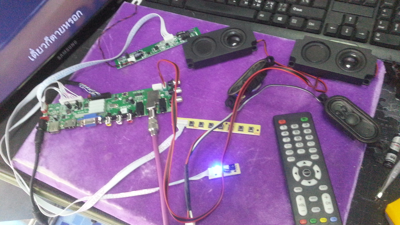 ชุดคิท สำหรับแปลงจอคอมพิวเตอร์ เป็น DIGITAL LED TV : HM185WX1-400 Chimei Innolux M185BGE-L22 SAMSUNG LTM185AT04ระบบเมนูภาษาไทย