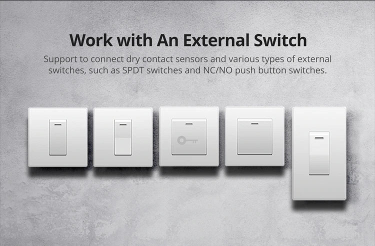 สมาร์ทสวิทช์ไร้สาย Sonoff ฺMini - สั่งผ่านมือถือ WiFi Smart Switch for Smart Home (อับโหลดโปรแกรมใหม่ได้)