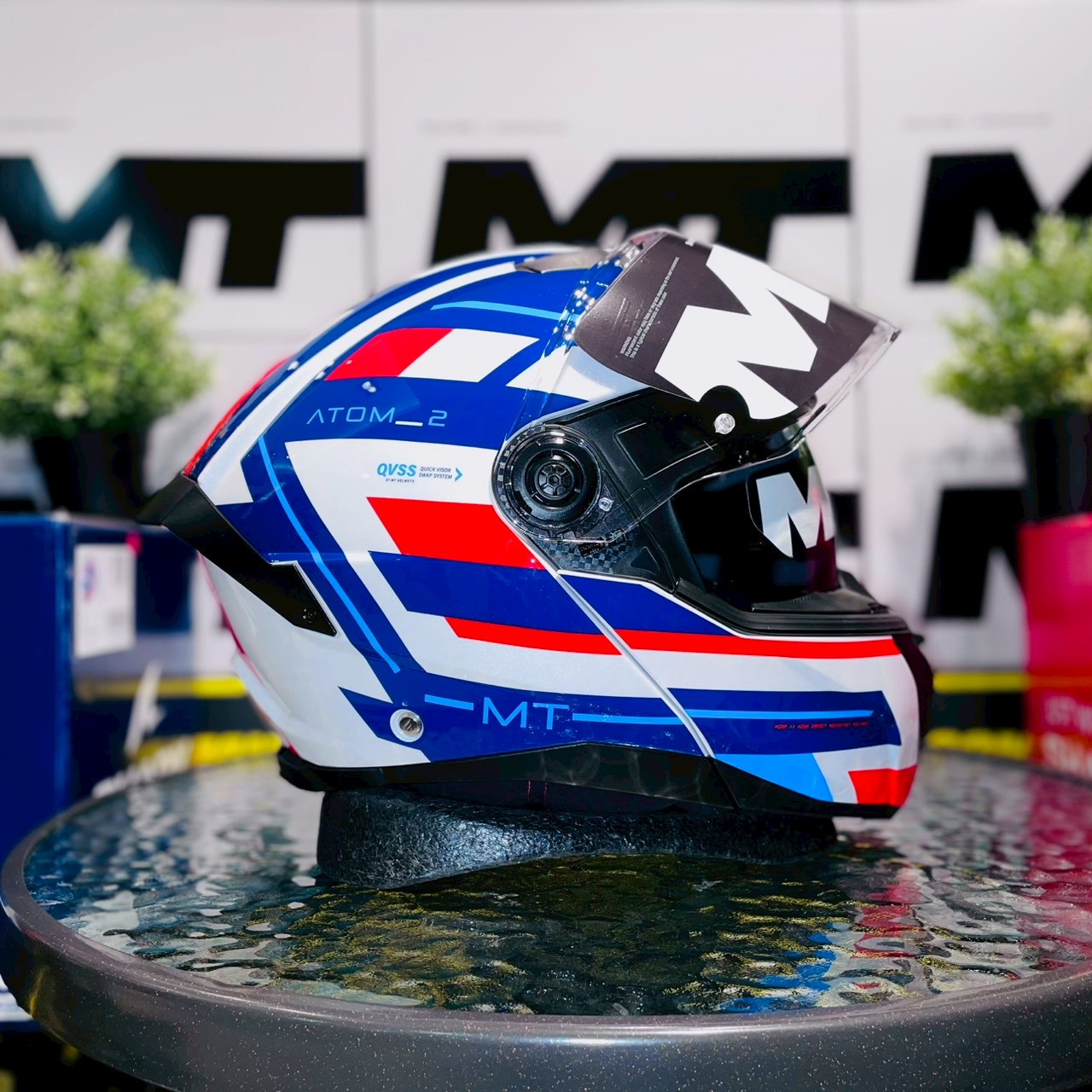 MT HELMETS - ATOM2 sv - Alkaline Gloss Blue